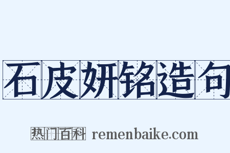 石皮妍铭造句是什么意思的图片